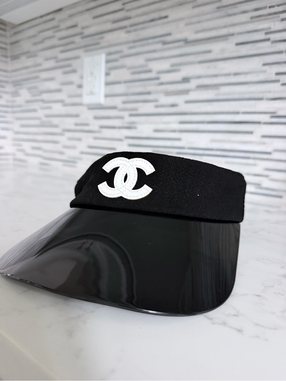 Black Logo Visor Hat